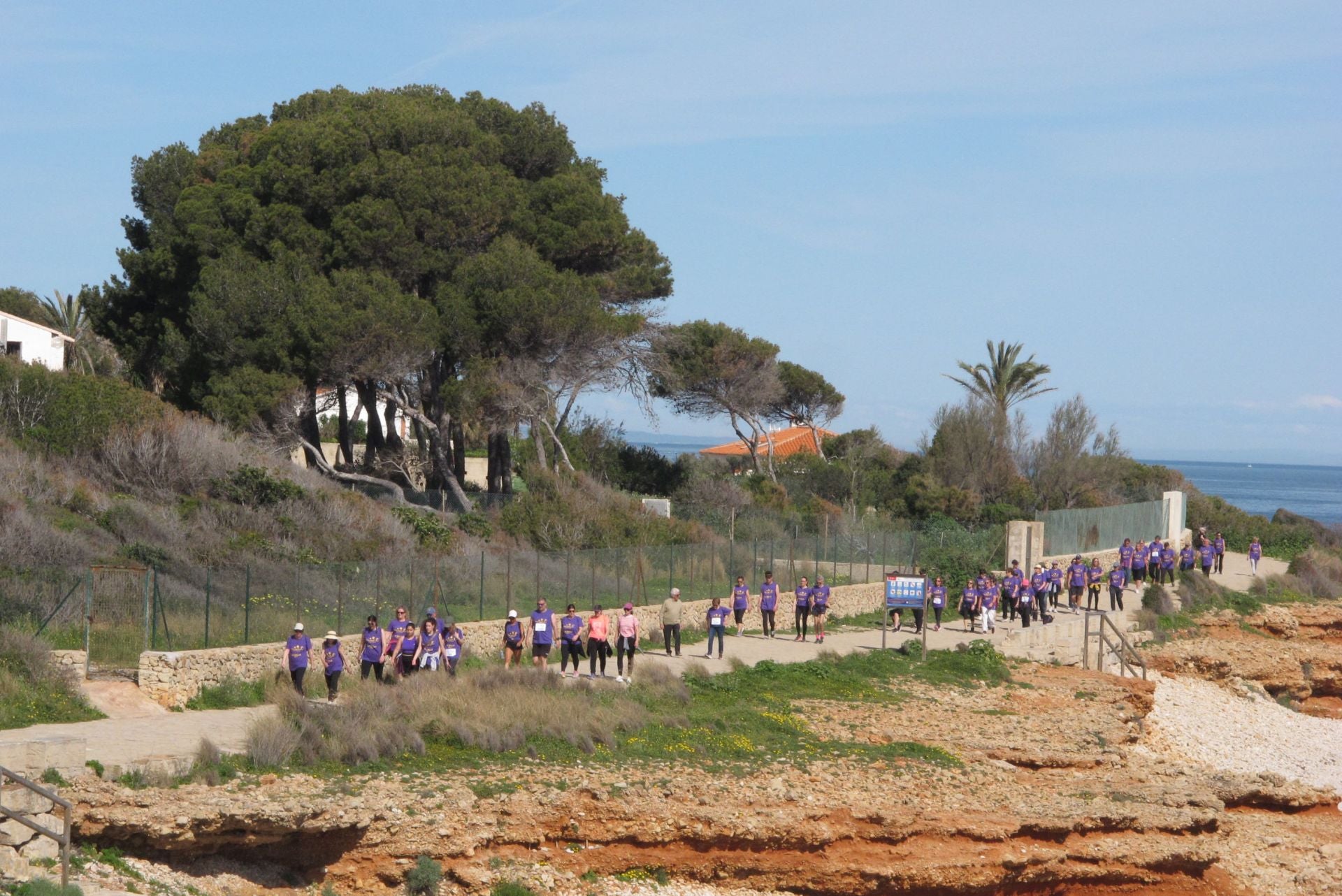 Cientos de personas salen a la calle en Dénia por la lucha contra el cáncer