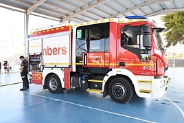 Camión de bomberos en La Vila.