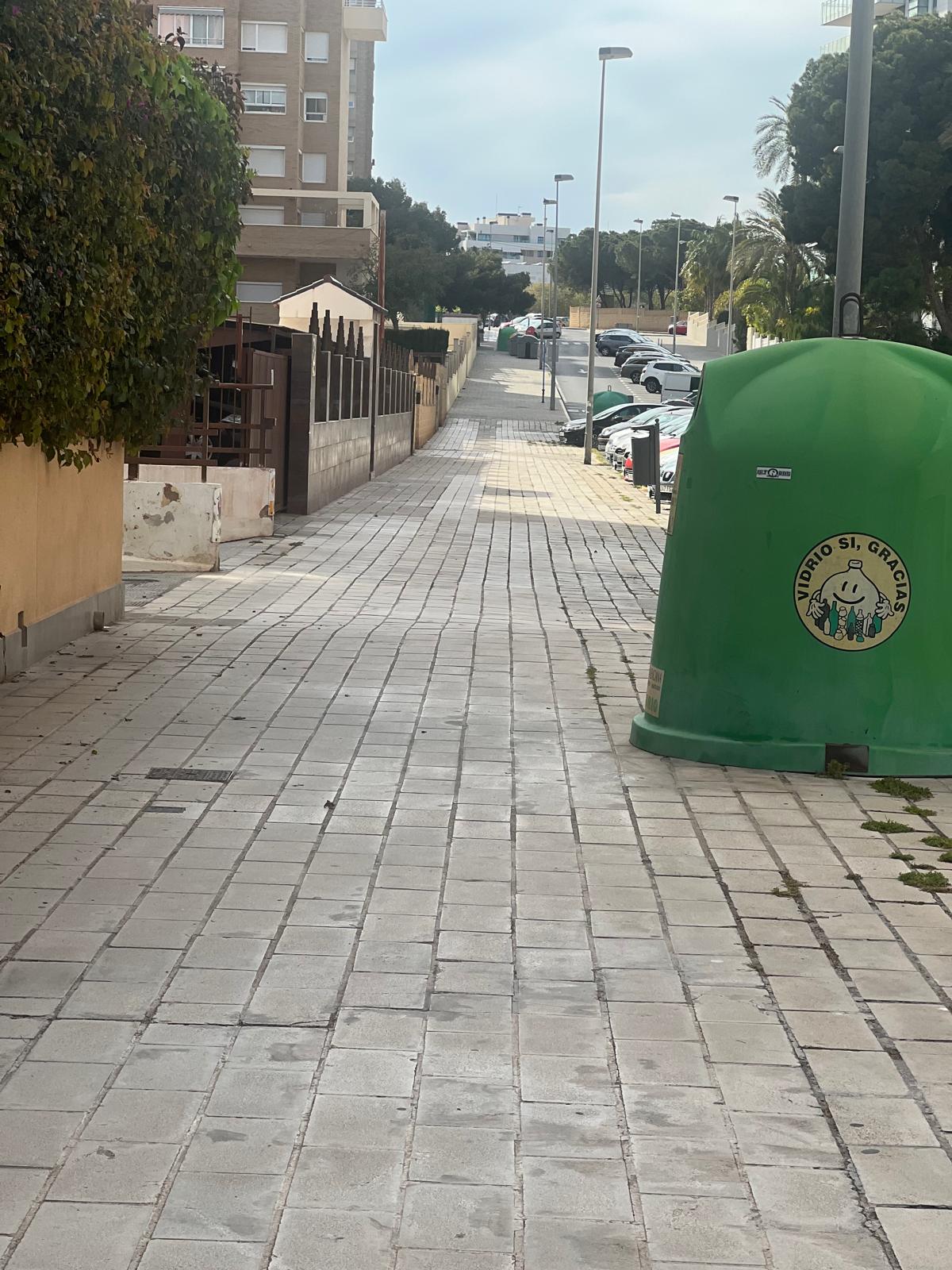 uno de los tramos de la calle Cataluña.