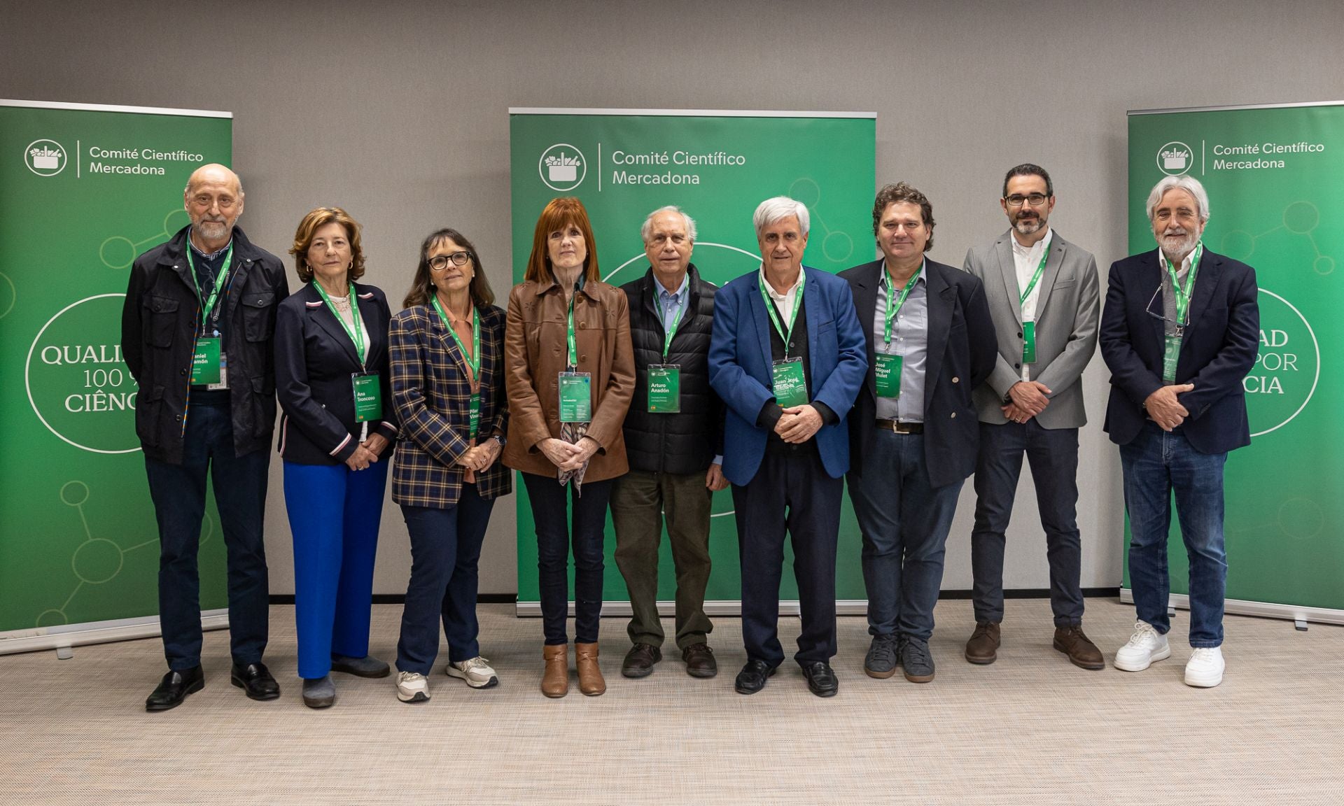 Comité científico de Mercadona en España.