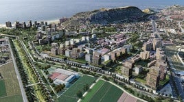 Proyecto del plan parcial de La Albufereta, ahora en desarrollo.
