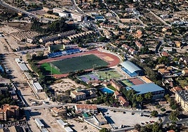 Imagen aérea del polideportivo de Mutxamel.