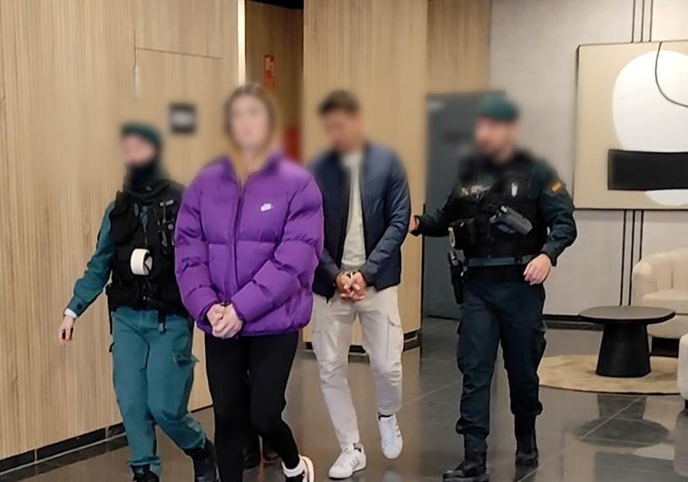 Two of the eight arrested during 'Operation Caldura'.