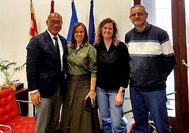 Hideyuki Kondo, Isabel López, Raquel Llinares y Ricardo Mira