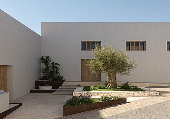 Imagen del exterior del Centre Ecomuseogràfic de la Almàssera en Teulada.