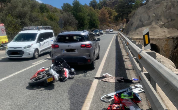 Imagen tras la colisión registrada en abril de 2024.