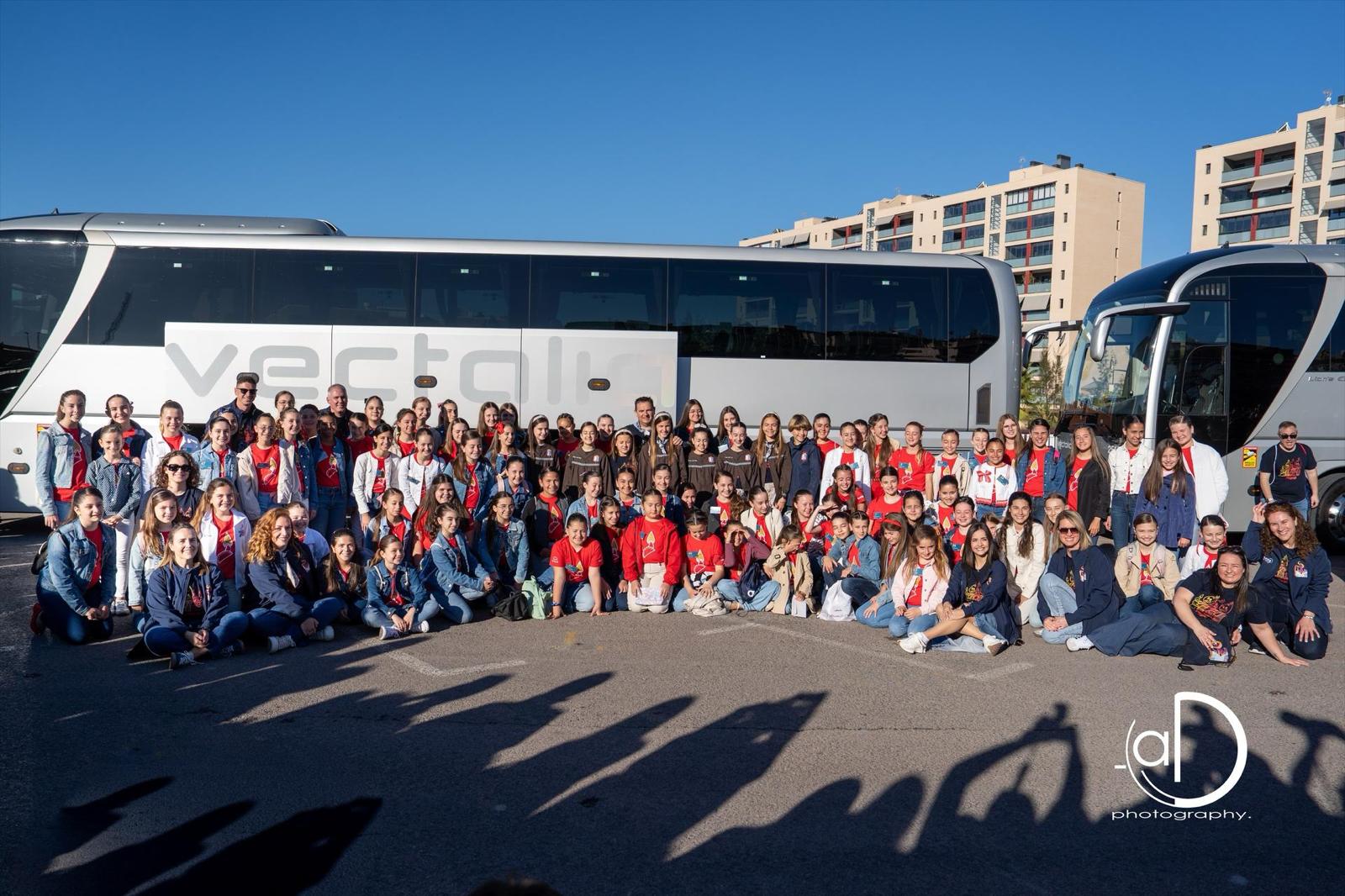 Las candidatas a bellea del foc infantil disfrutan de sus convivencias en Burriana