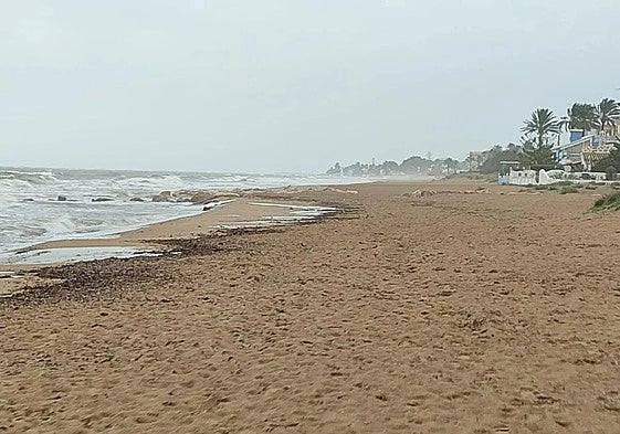 Temporal de lluvias en la Marina Alta de Alicante.