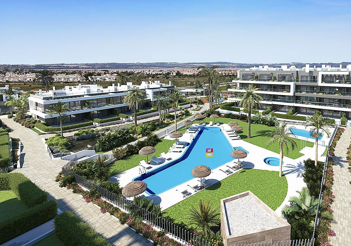 Render de una de las nuevas promociones de TM Grupo.