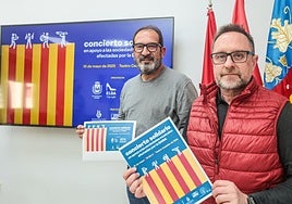 Presentación del concierto solidario de Elda.