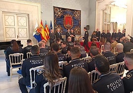 Toma de posesión de agentes de la Policía Local de Alicante.