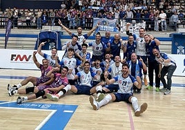 Servigroup Playas de Benidorm tras la victoria.