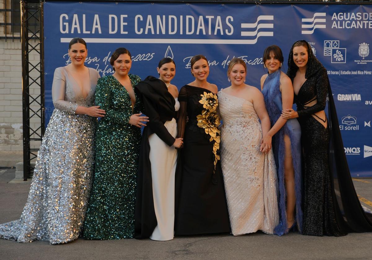Estos son los vestidos en la gala de las candidatas a bellea del foc