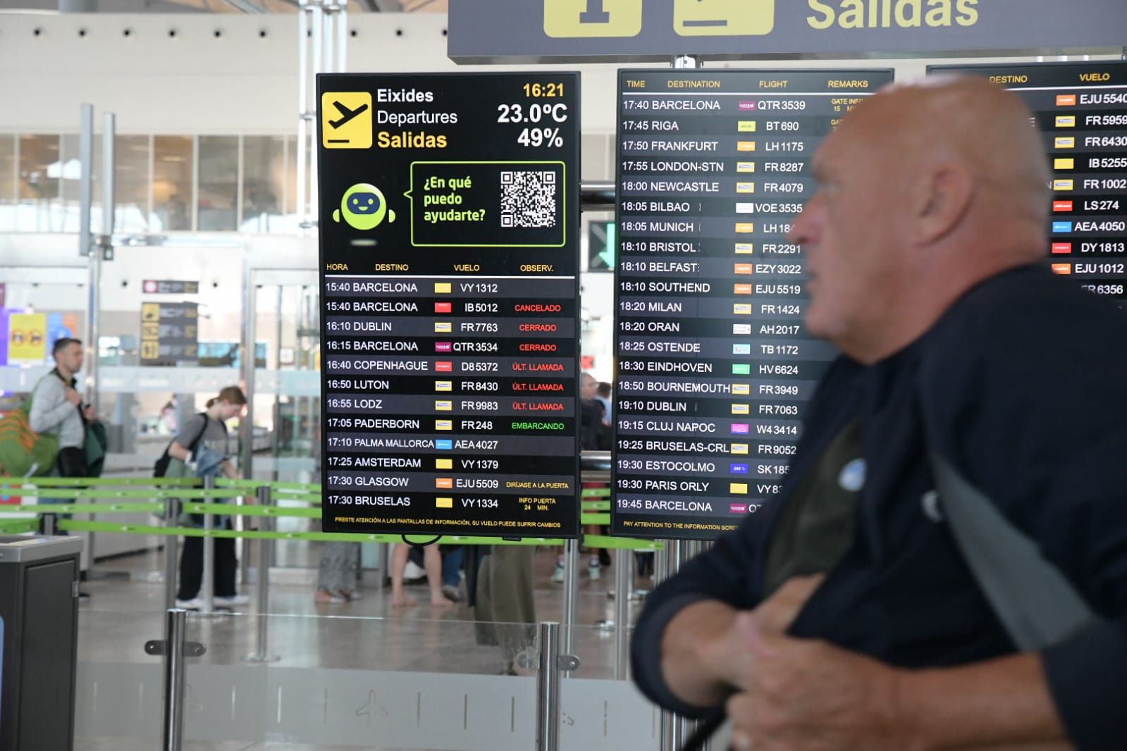 The power cut forced the delay of more than 30 flights at Alicante-Elche airport