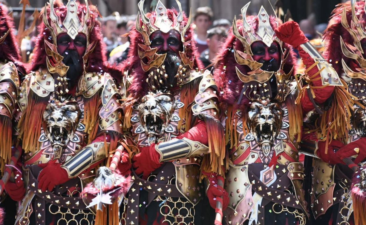 Escuadra especial de los Aragoneses en los festejos de 2024.