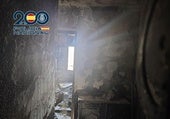 Un 'inquiokupa' pega fuego a la vivienda antes de abandonarla en Alicante