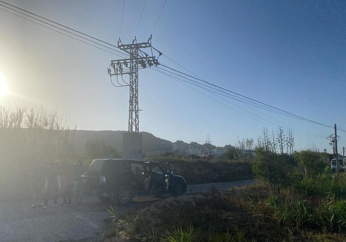 Area where the lost girl was found in Guardamar.