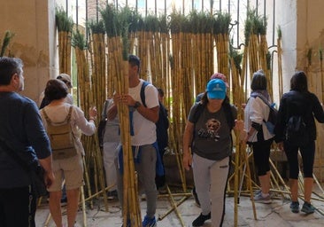 What do we do now with the canes from the Santa Faz pilgrims?