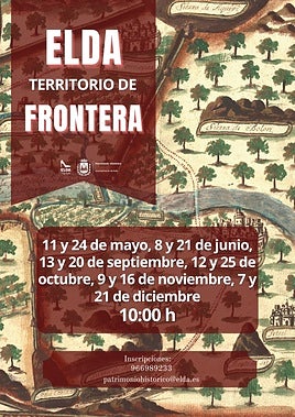 Cartel anunciador de la ruta histórica.