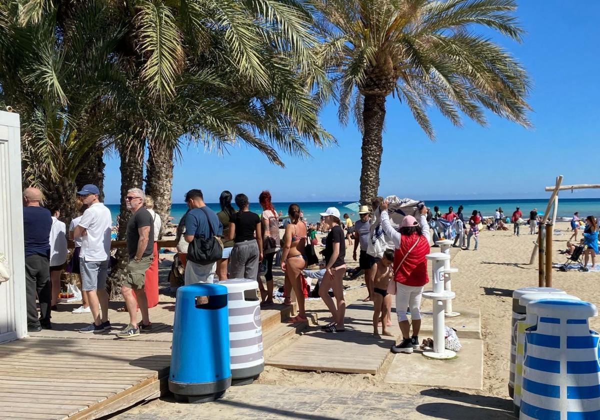 Playa del Postiguet en Alicante.