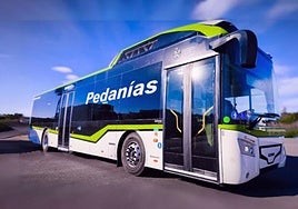 Uno de los autobuses que conectan las pedanías de Elche.