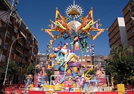 'Geometría vital' en Florida Portazgo, hoguera ganadora 2024.