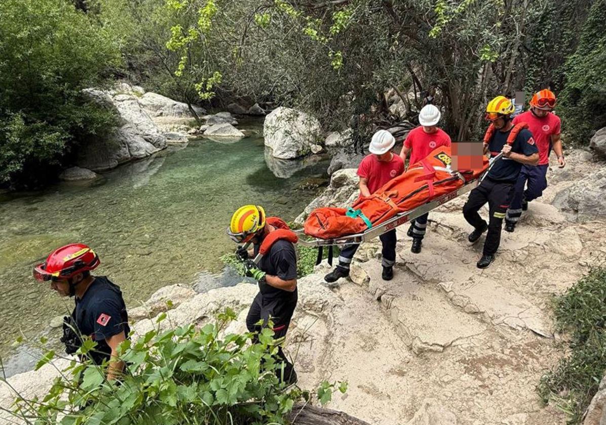 Rescue of the hiker.