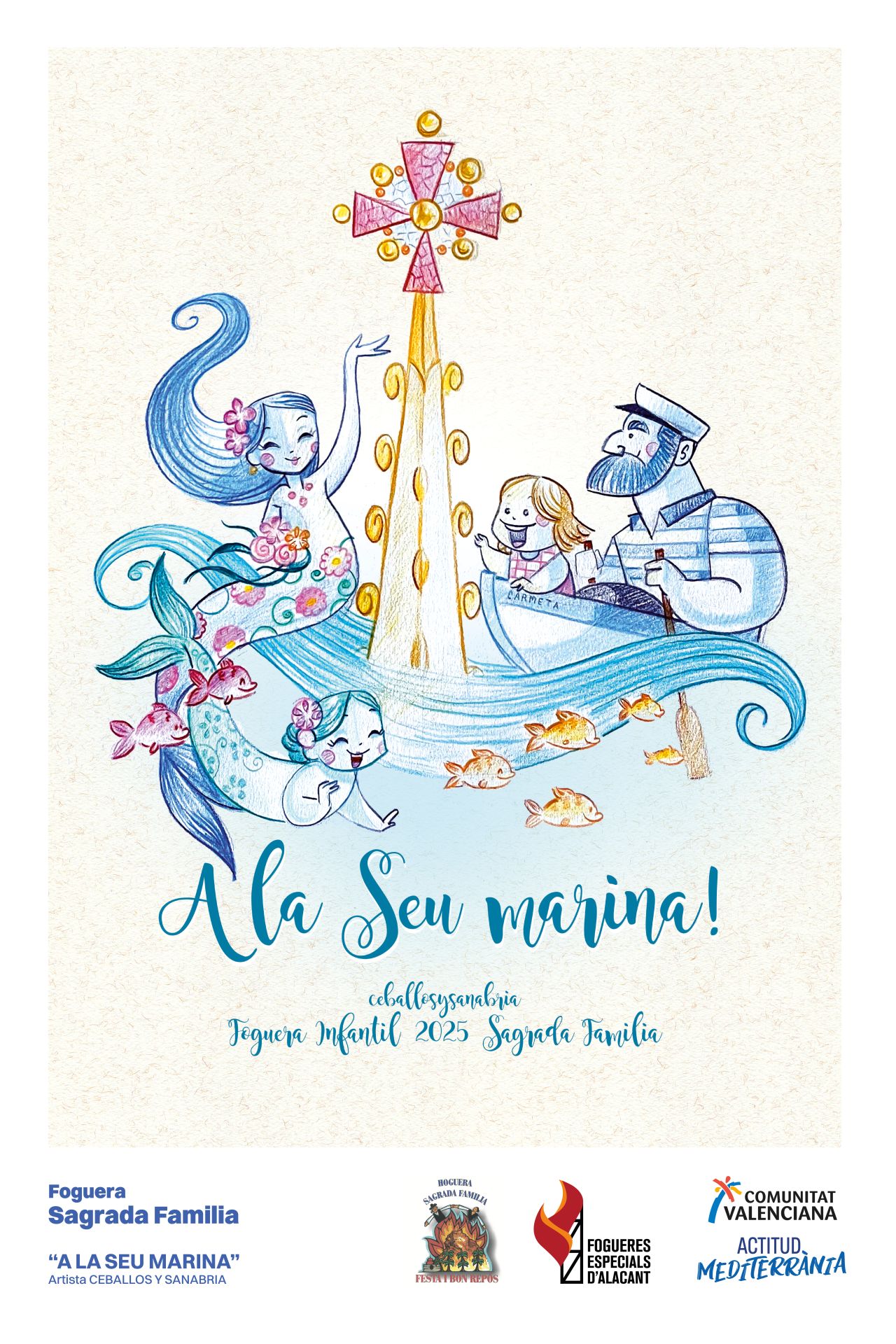 Así lucen los bocetos de las hogueras especiales infantiles