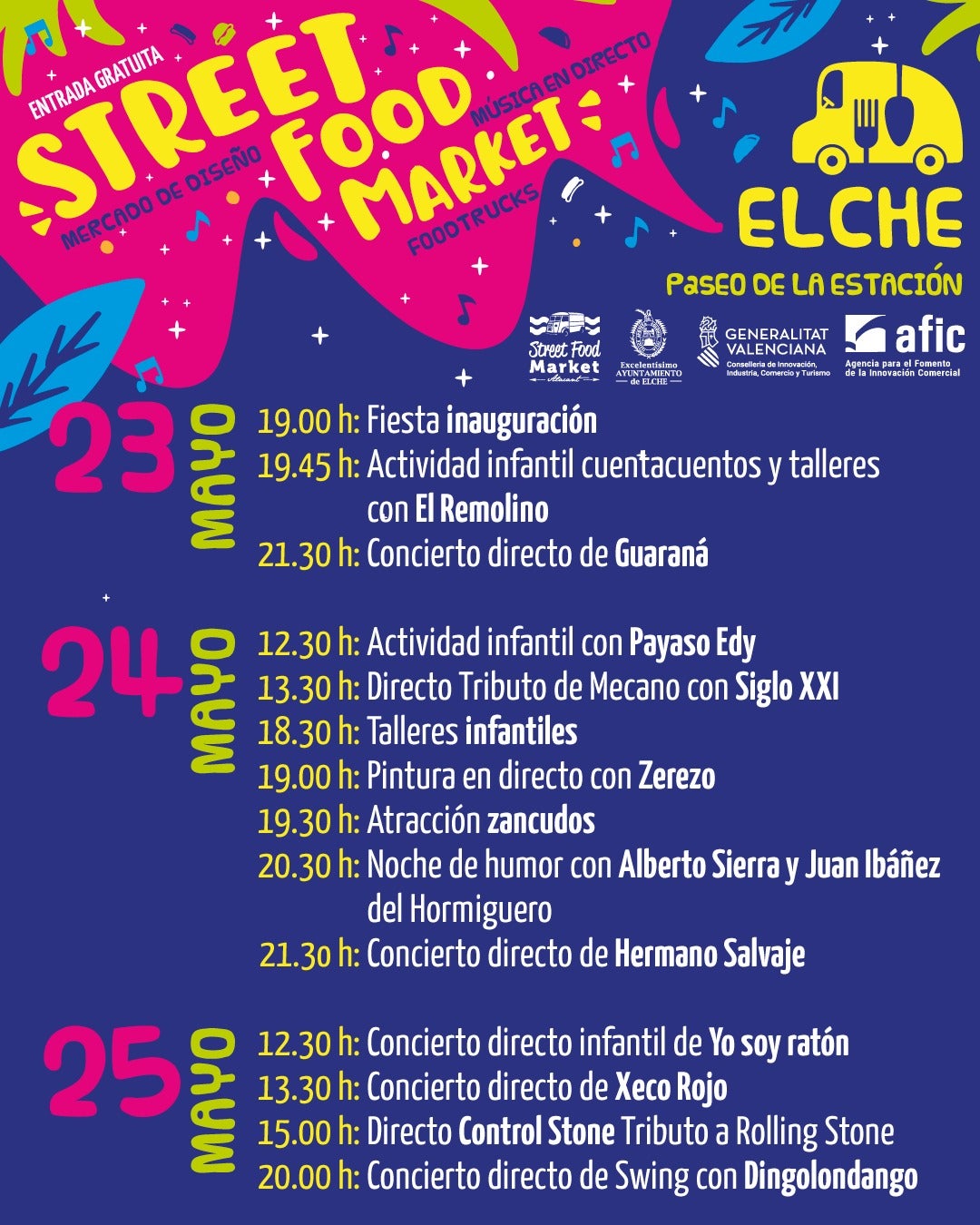 Programación del evento.