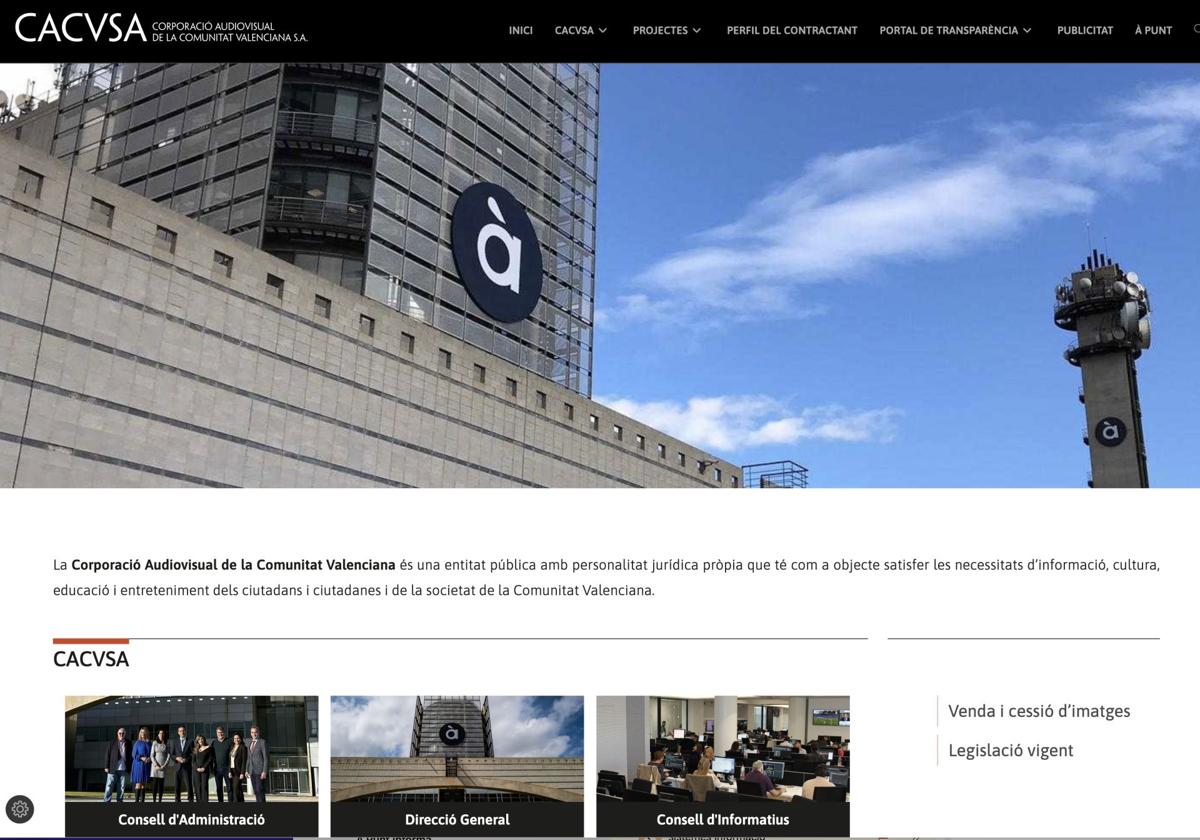 La Corporació Audiovisual de la Comunitat Valenciana renueva su web