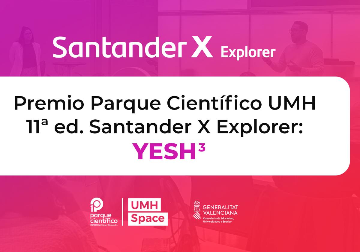 Yesh³, awarded in the eleventh edition of Santander X Explorer.