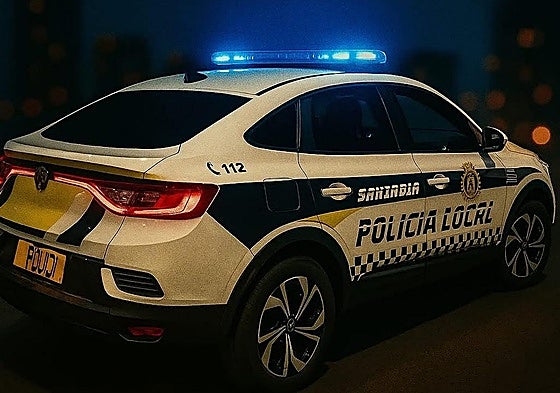 Patrulla de la Policía Local de Santa Pola.