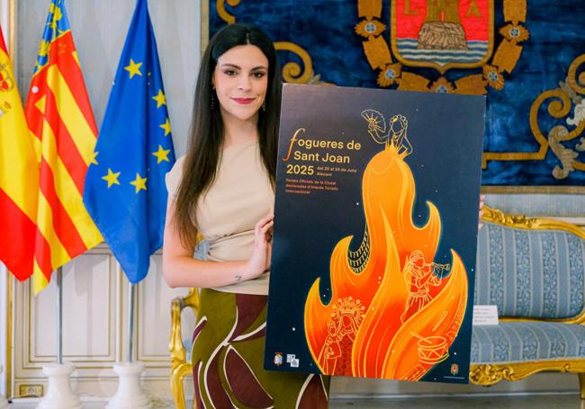 Sofía Escolano, autora del cartel de las Hogueras 2025.
