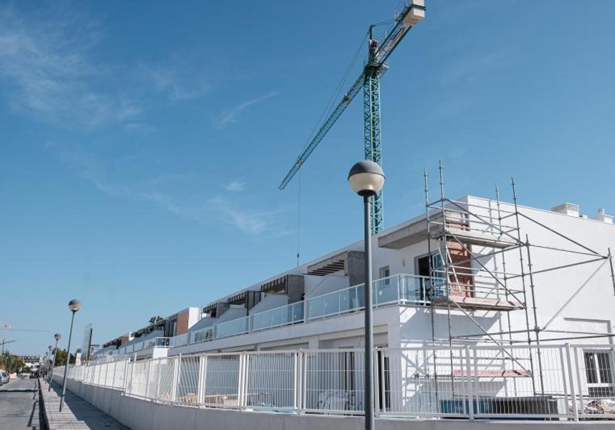 Construcción de viviendas, en imagen de archivo.