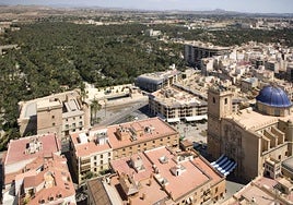 Imagen de la zona de construcción del Palacio de Congresos de Elche.
