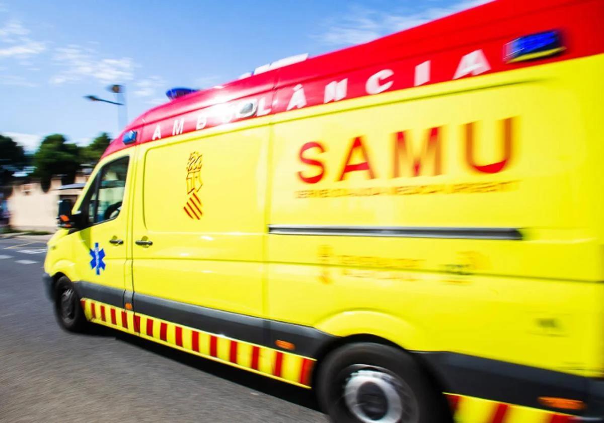 SAMU ambulance.