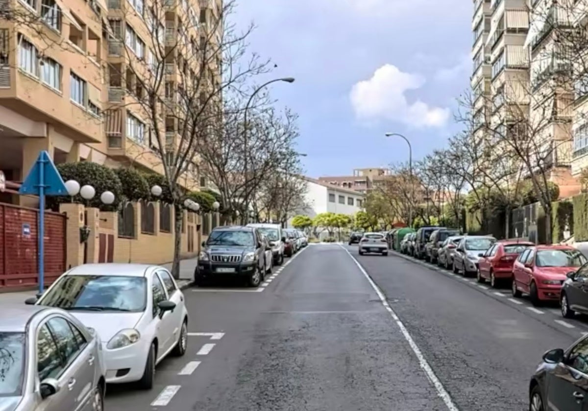 Una de las calles afectadas.