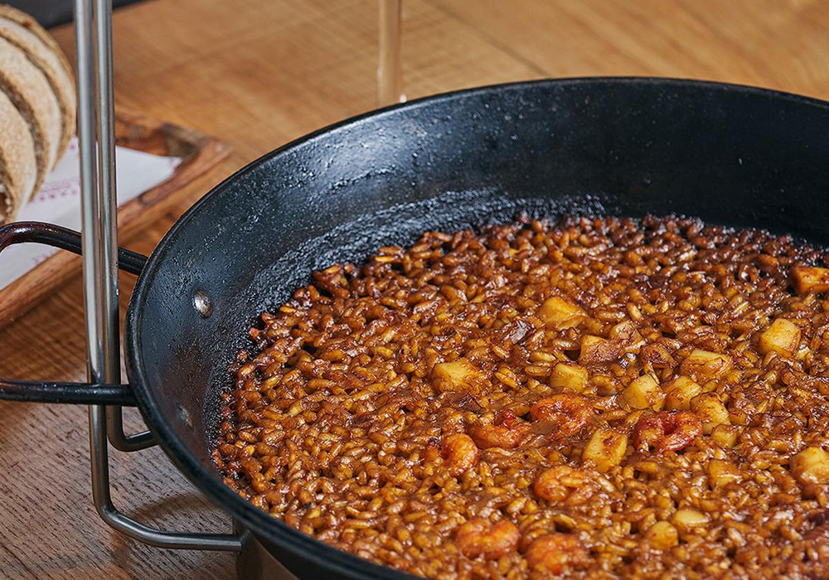 A rice dish from La Taberna del Gourmet.