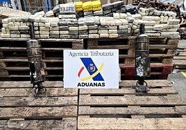 Imagen de la droga decomisada.