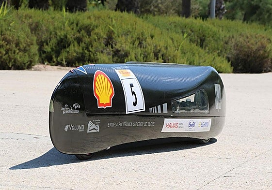 Dátil, el coche con el que la UMH competirá en la Shell Eco-Marathon Europe and Africa 2025.