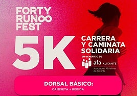 Cartel de la carrera solidaria.