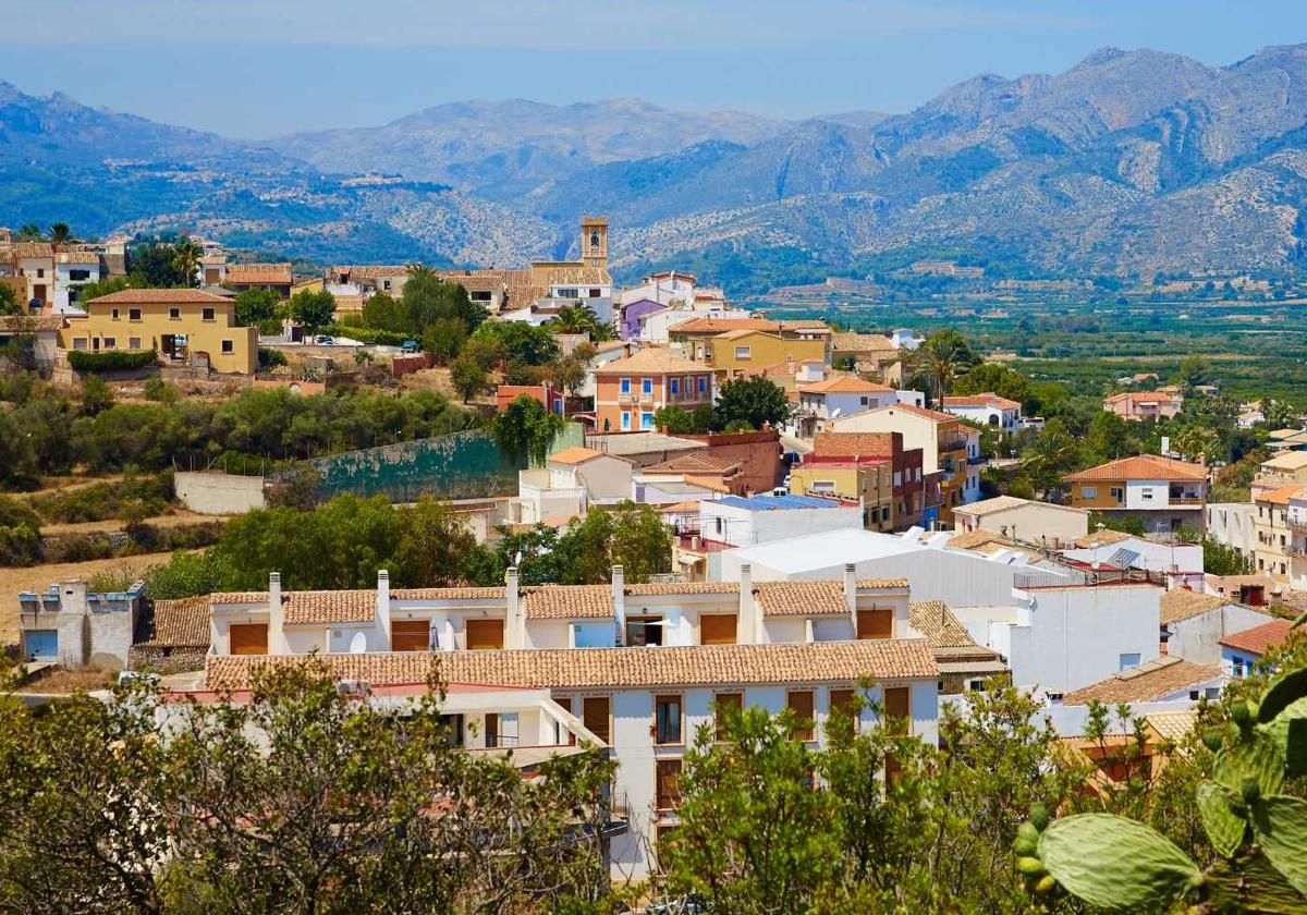 Views of Benidoleig, one of the tax havens.