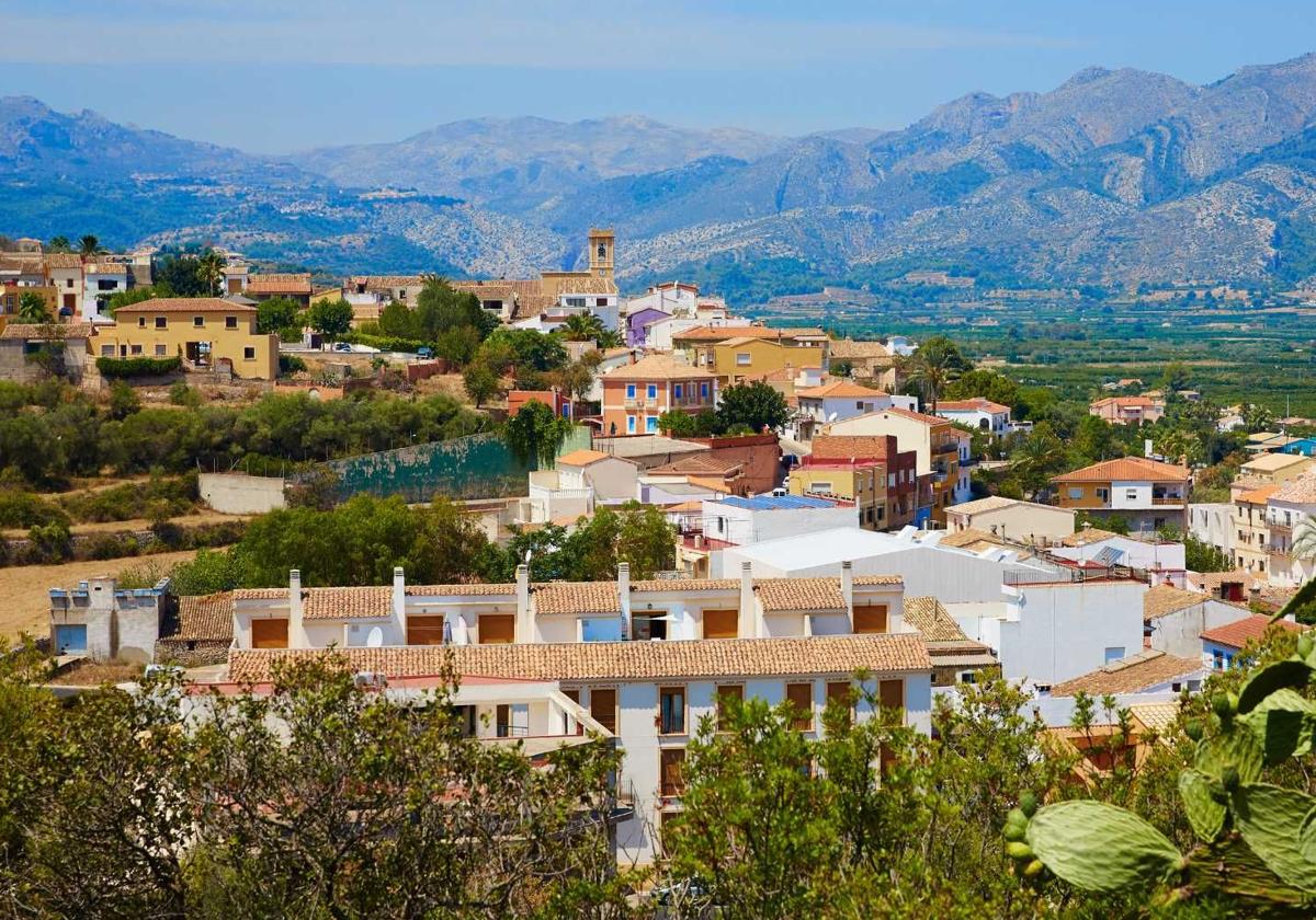 Vistas de Benidoleig, uno de los paraísos fiscales.