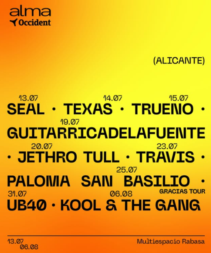 El escenario Village de alma Occident dará voz a la escena musical alicantina