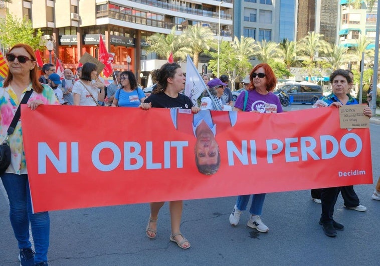 Images from the protest against Mazón in Alicante held on Thursday, May 29.