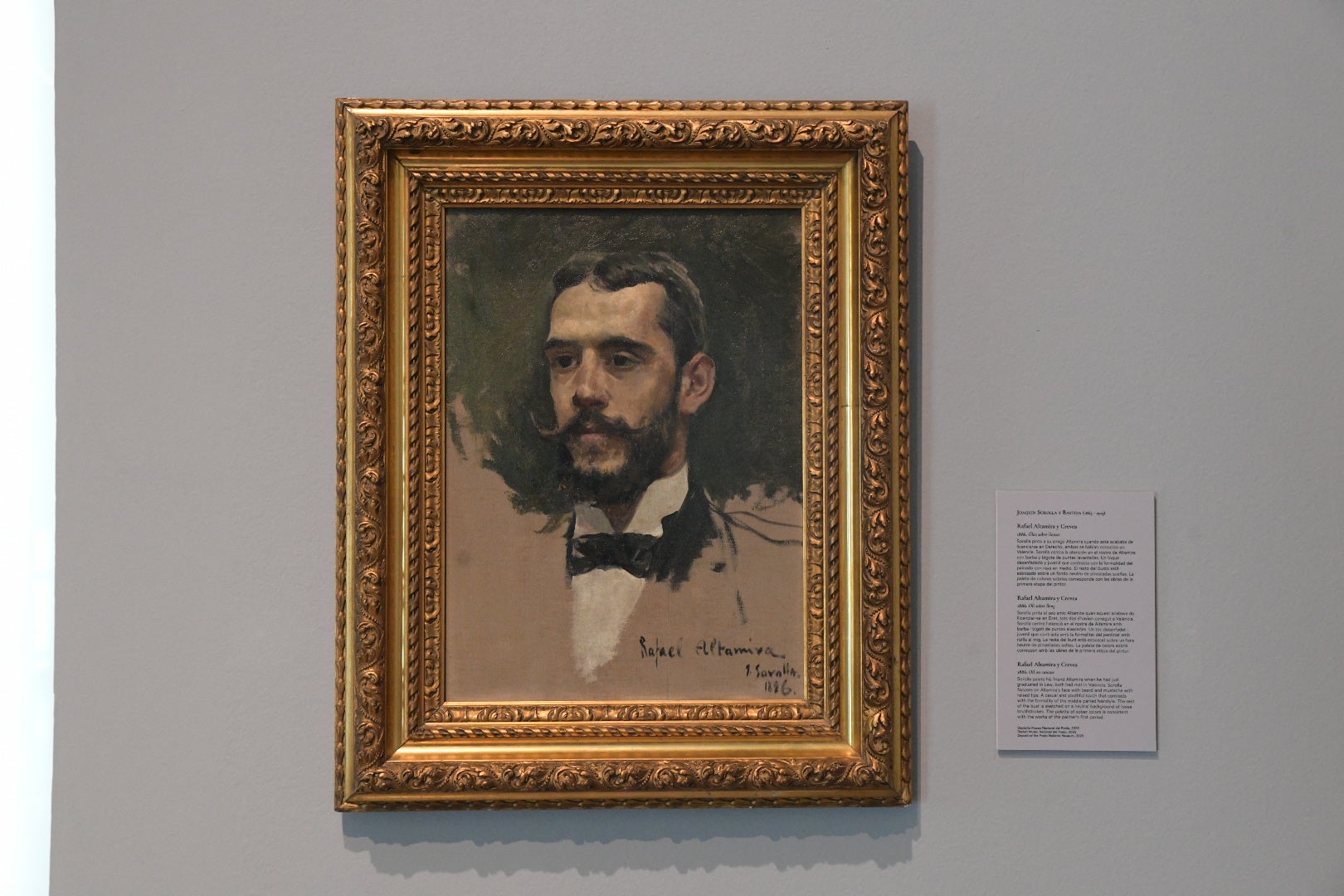 El retrato de Altamira pintado por Sorolla, en Alicante tras más de un siglo de historia