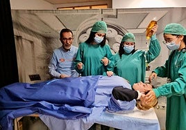 Alumnos durante una práctica del proyecto 'Despertando Valores'.