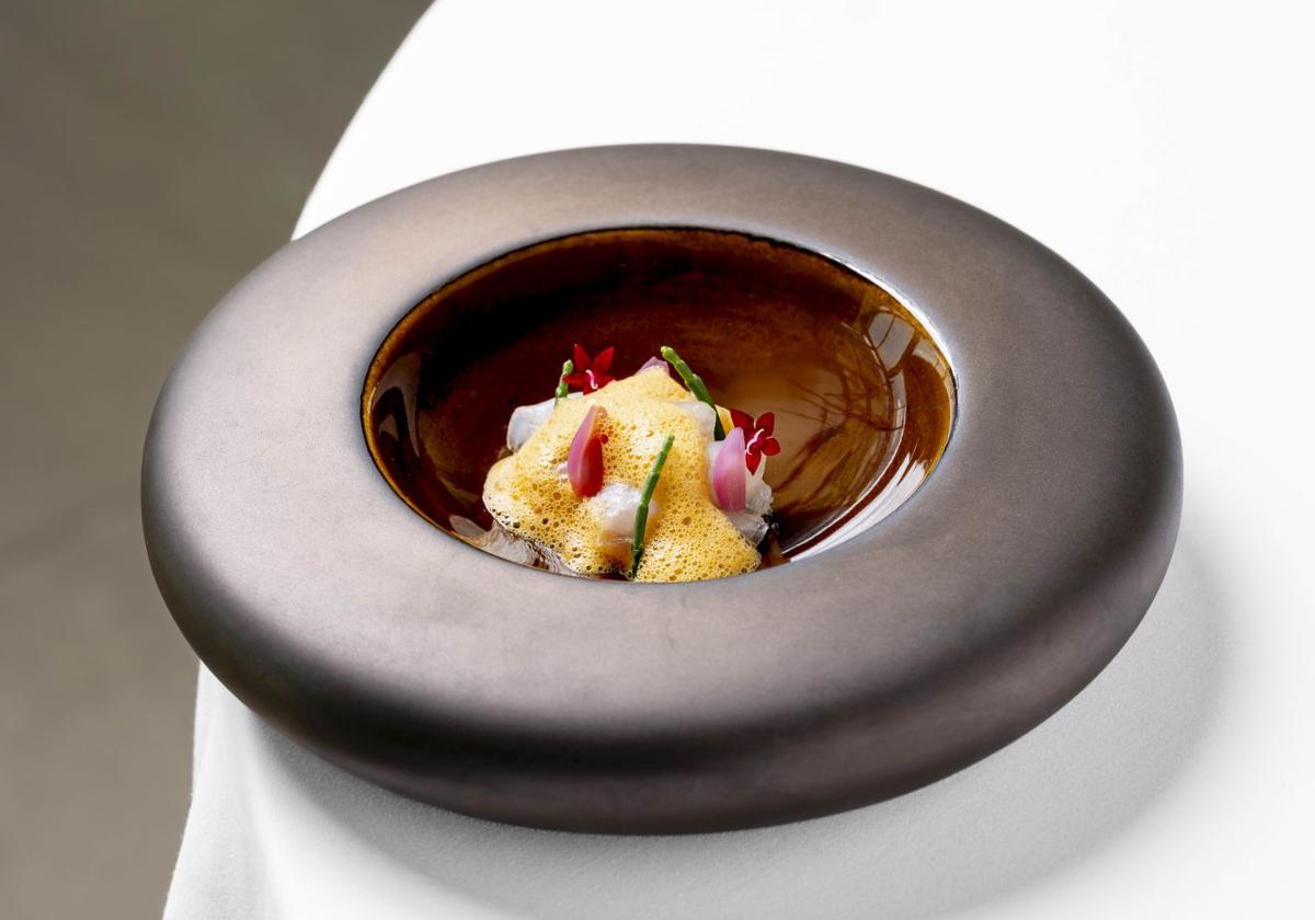 Uno de los platos Michelin de Orobianco.