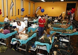 Imagen de archivo de un maratón de donación de sangre celebrado en el MARQ.