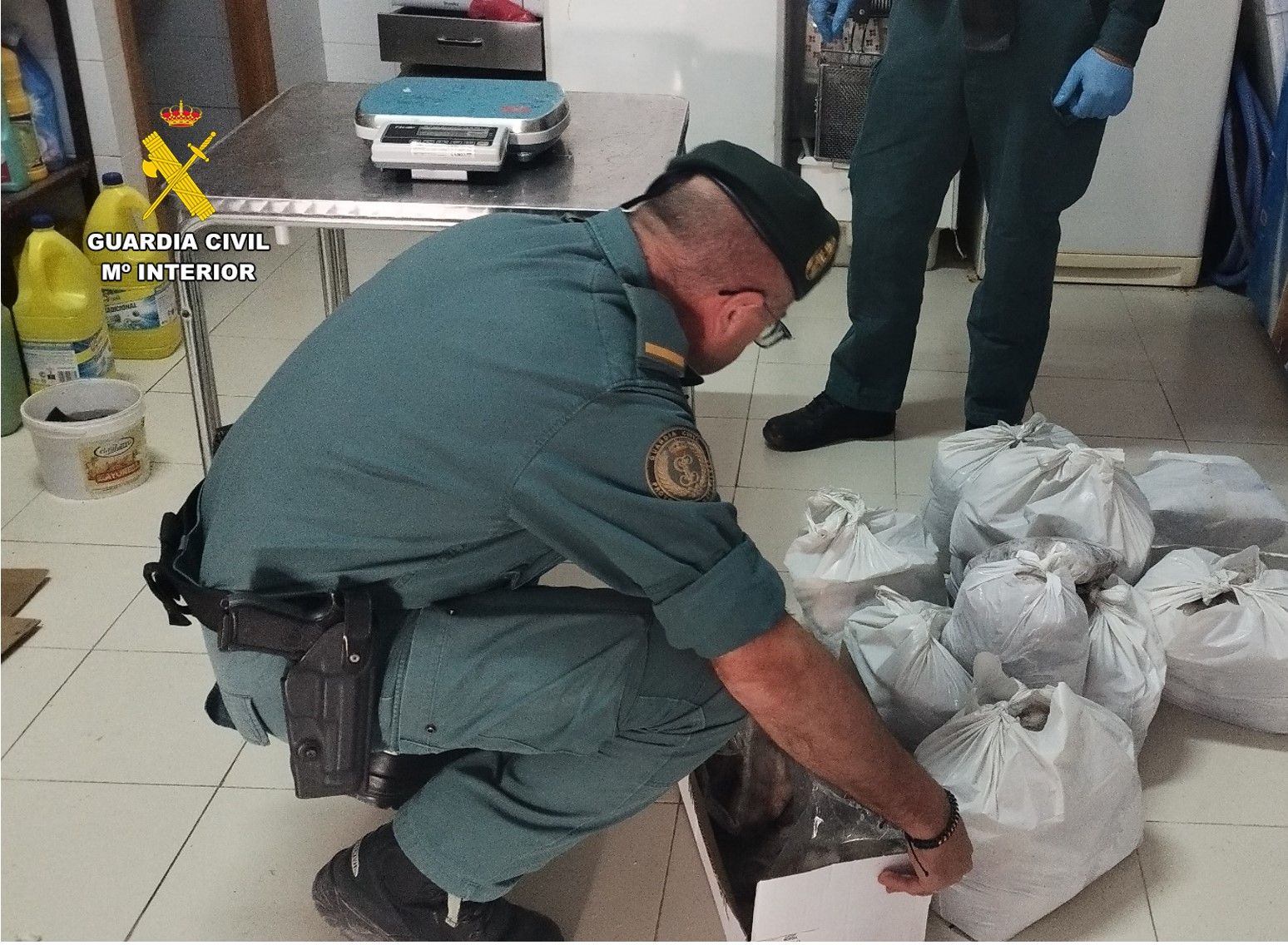 Inspection by the Civil Guard.